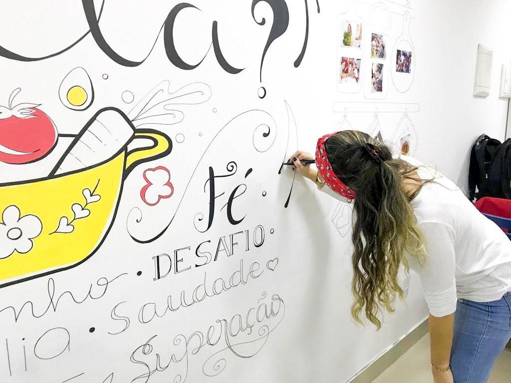 Lettering na Parede - Renata Chabetai