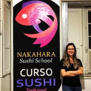 Nakahara Sushi School - Curso Sushi - Lettering Parede - Renata Chabetai