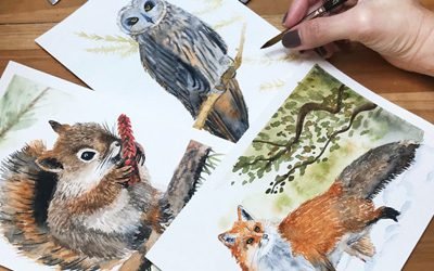 pintar animais em aquarela - curso aquarela renata chabetai