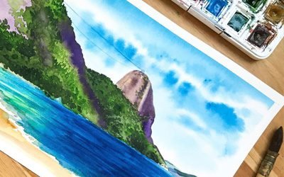 www.casabeta.com.br curso online de aquarela, como pintar aquarela, técnica  para pintar aquarela, pintura em aquarel…