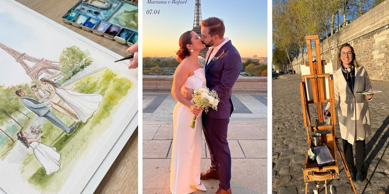 DESTINATION WEDDING: Pintura ao Vivo em Casamentos no Exterior