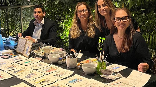 Aquarela dos Convidados em Eventos Corporativos