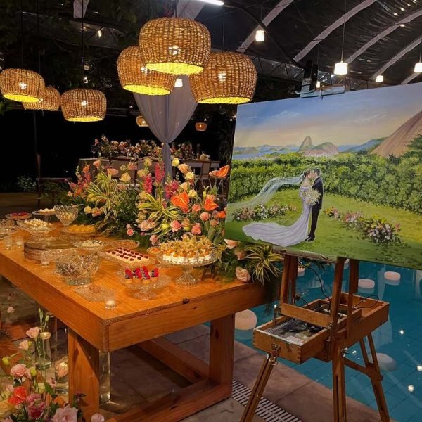 Pintura ao Vivo Casamento rj