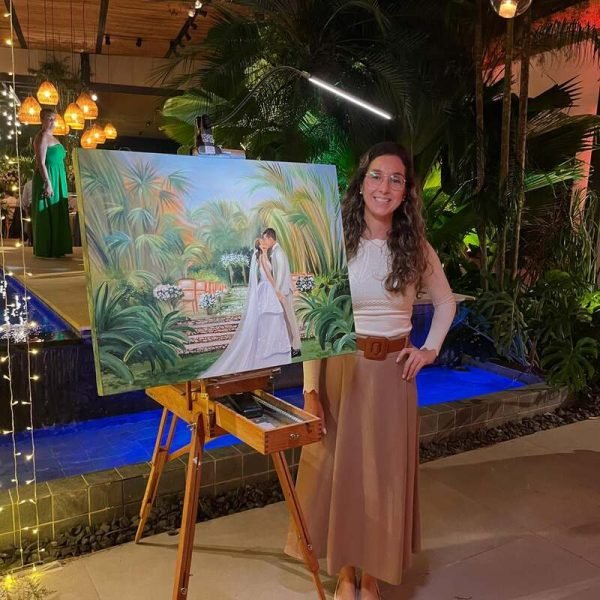 Pintura ao Vivo Casamento Renata Chabetai