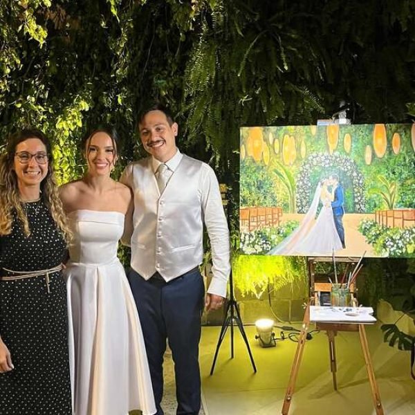 Pintura ao Vivo Casamento RJ Rio de Janeiro