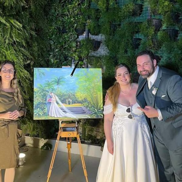 Pintura ao Vivo Casamento RJ Rio de Janeiro