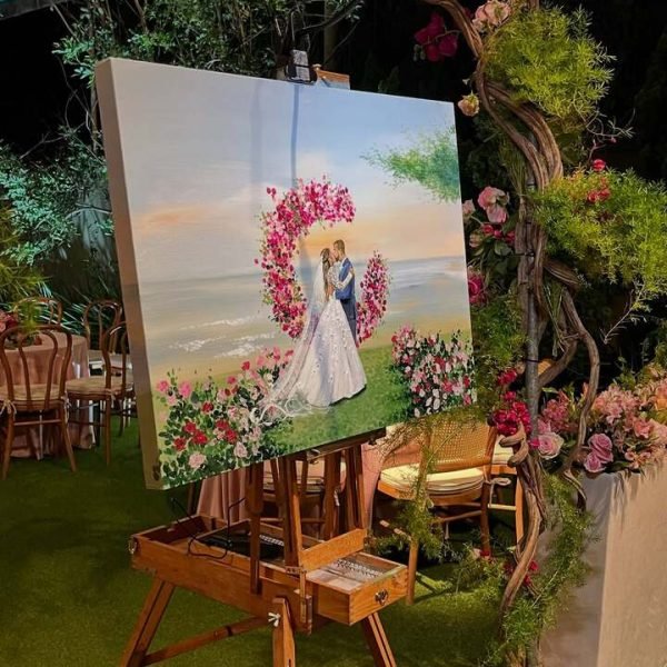 Pintura ao Vivo Casamento Espirito Santo