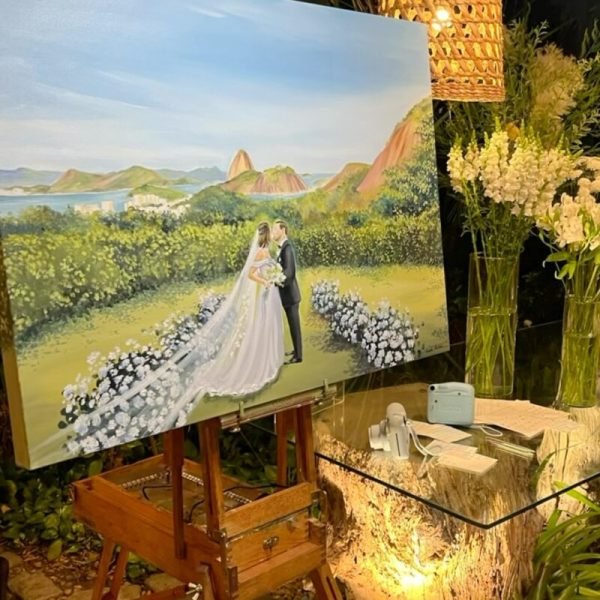 Pintura ao Vivo Casamento rj