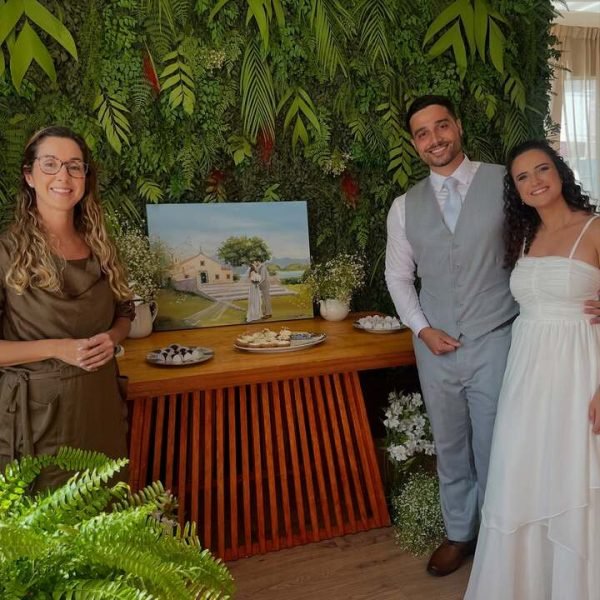Pintura ao Vivo Casamento Renata Chabetai