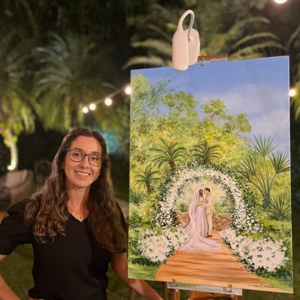 Pintura ao Vivo Casamento Renata Chabetai - Rio de Janeiro RJ