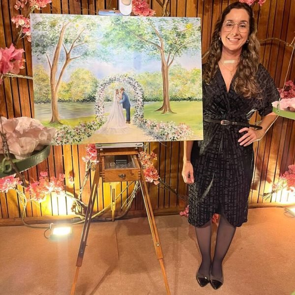 Pintura ao Vivo Casamento Renata Chabetai - Rio de Janeiro RJ