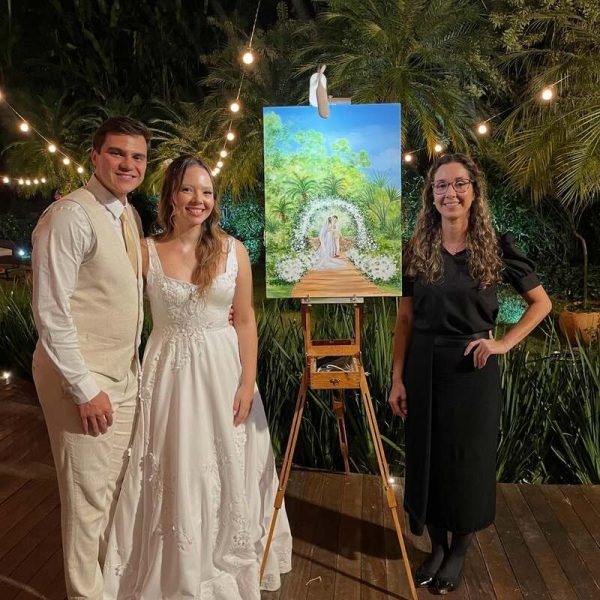 Pintura ao Vivo Casamento Renata Chabetai - Rio de Janeiro RJ