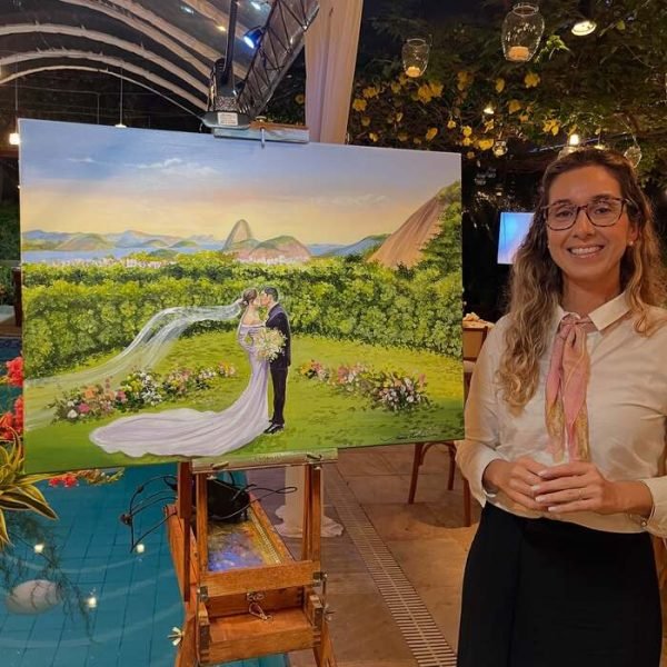 pintura ao vivo casamento rj