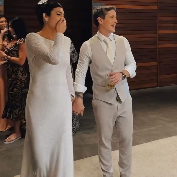 Pintura ao vivo em casamento Drica e Tibí