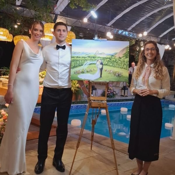 pintura ao vivo casamento rj
